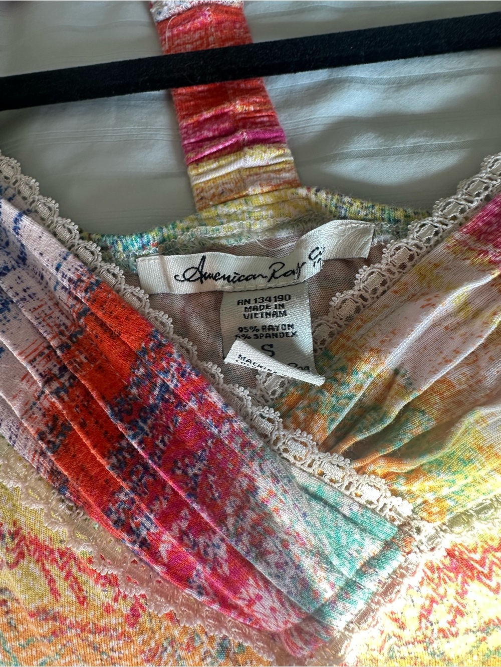 American Rag Multicolor Striped Racerback Tank Top - Picture 4 of 4